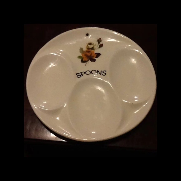 COPY - A vintage Royal Winton triple spoon rest , made in England- collectible-… - Picture 6 of 6